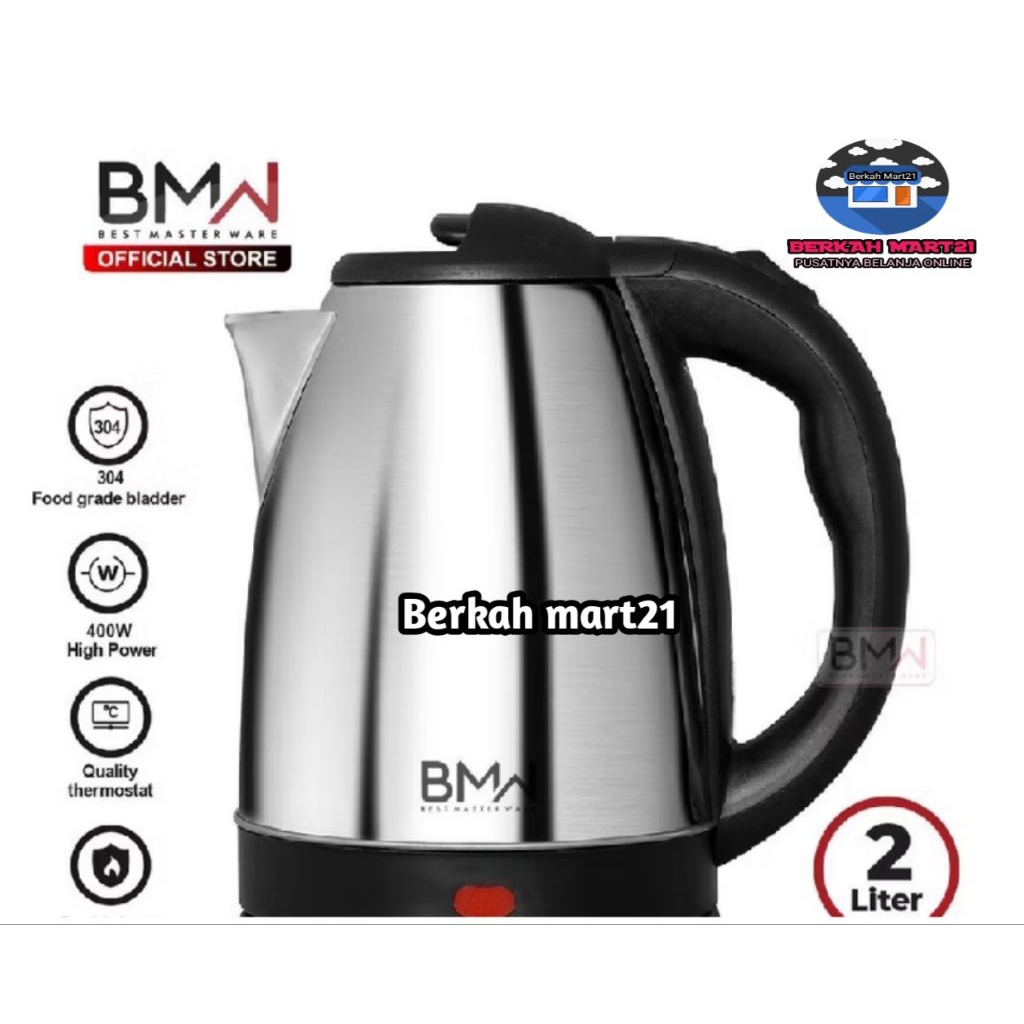 BMW Teko Ketlle Elektrik 2Liter Stainless berkahmart21