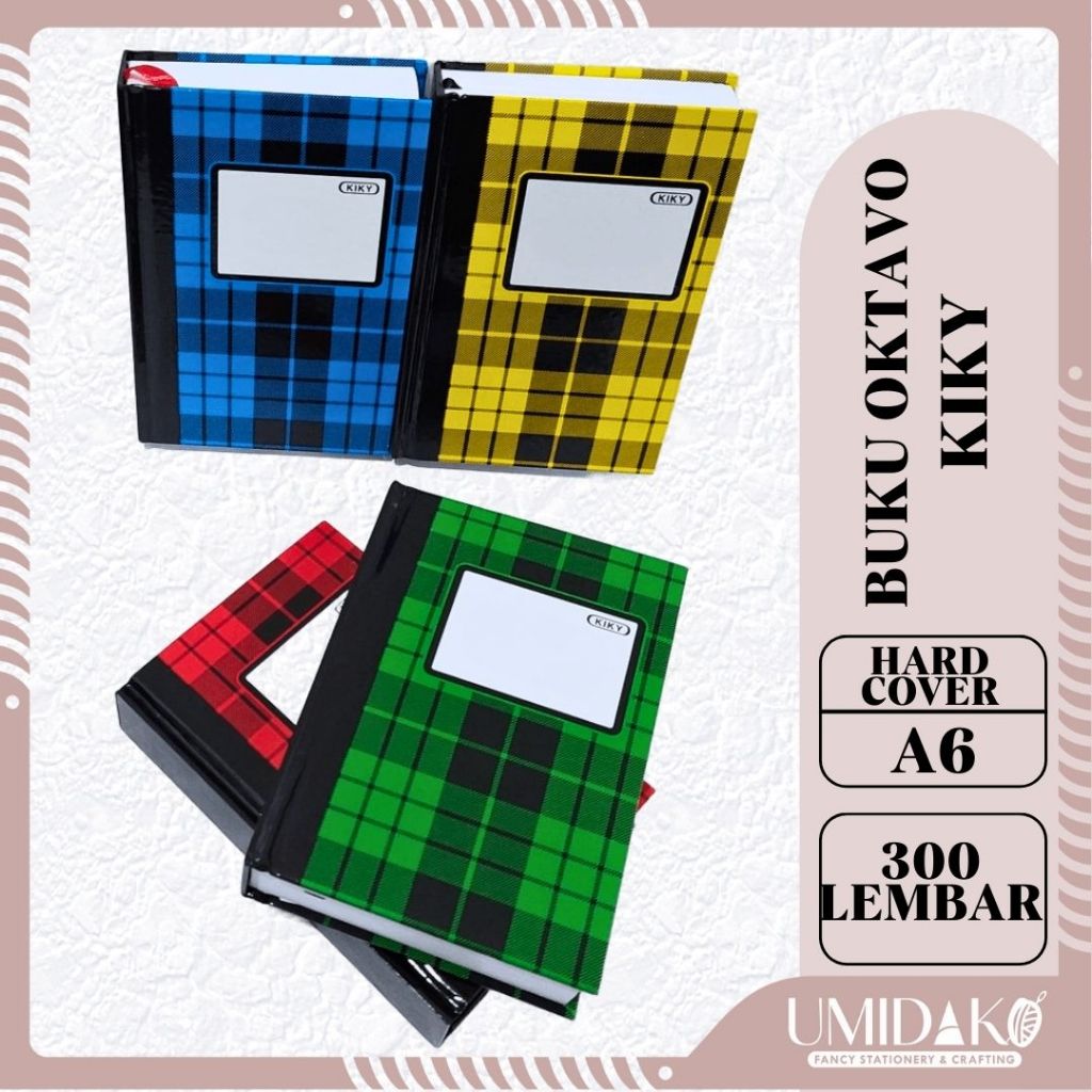[UMIDAKO] HARD COVER OKTAVO 300 KIKY / HARDCOVER KIKY A6 / HARD KOVER 300 LEMBAR