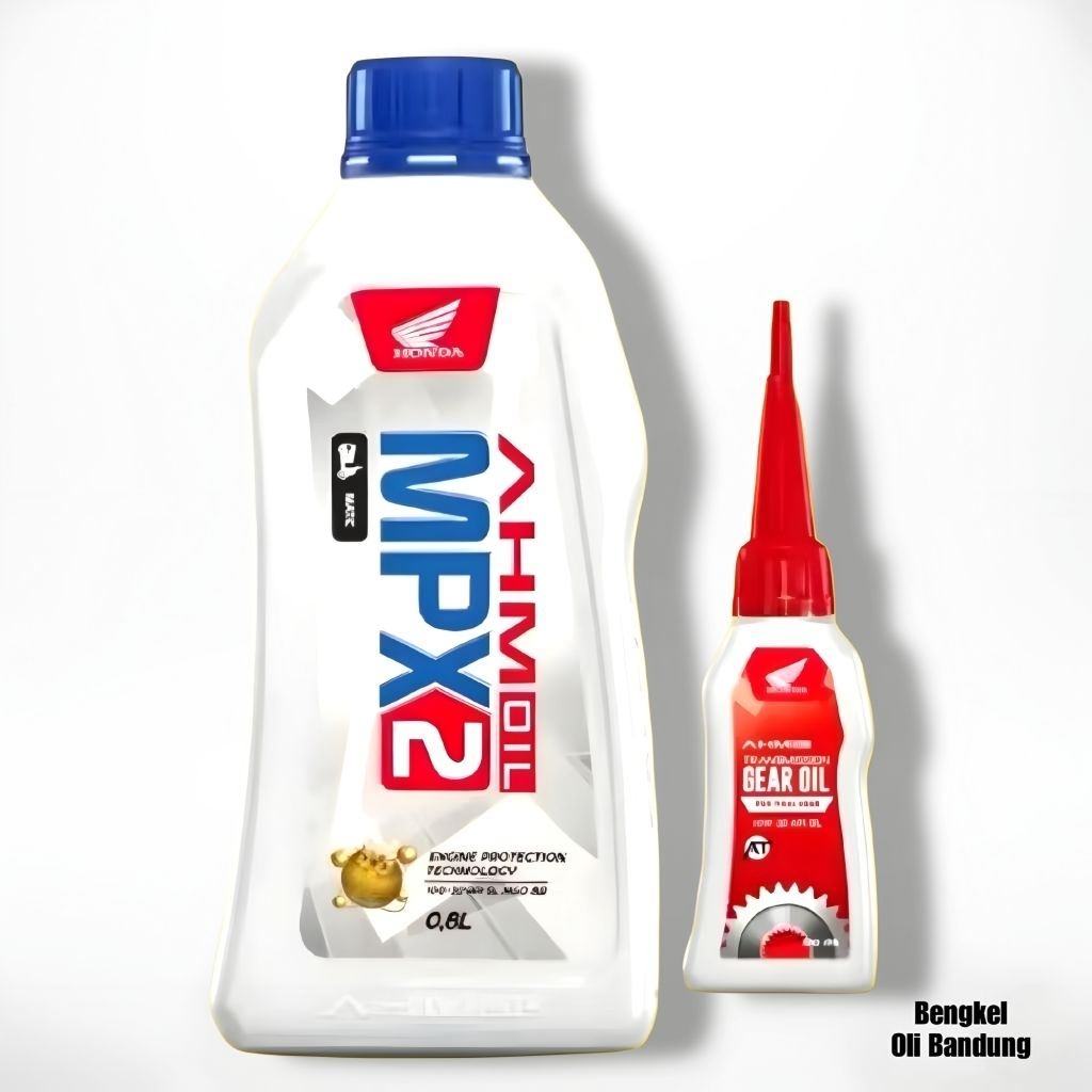 Oli AHM MPX2 0.8L + Gear Oil AHM Matic | Pelumas Motor Honda Asli Original