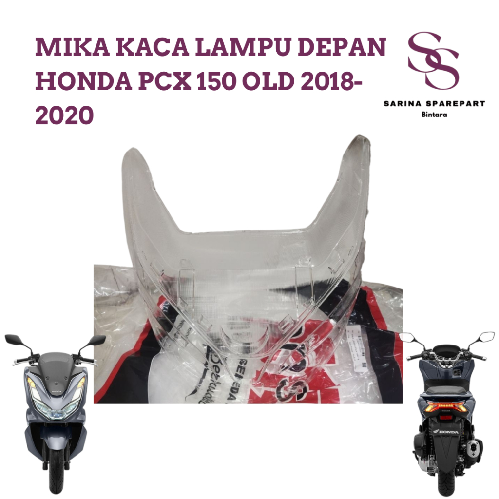 mika kaca lampu depan honda pcx 150 old 2018-2020 mika lampu depan pcx 150 mika depan pcx 150