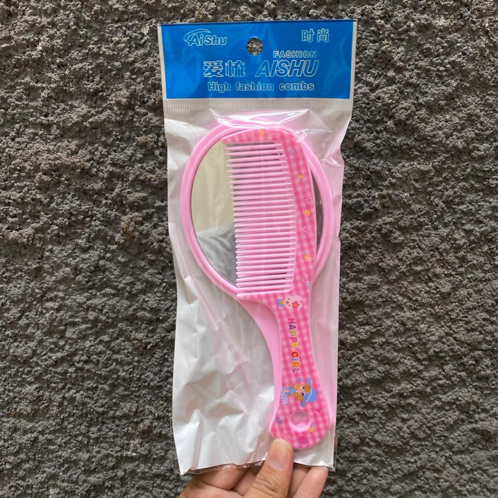 [SET] Sisir + cermin besar AISHU