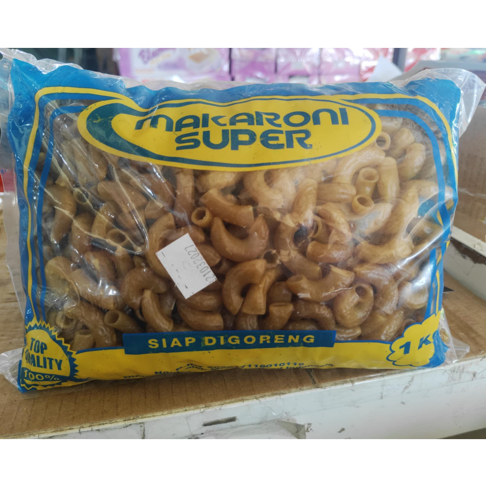 

Makaroni mentah siap goreng super macron 1 kg