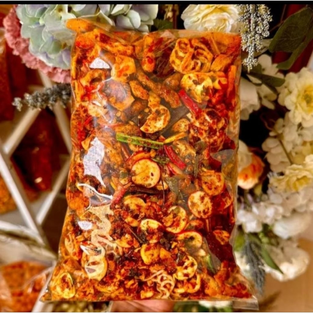 

SEBLAK CAMPUR MIX VIRAL 500gram EXTRA PEDAS DAUN JERUK CIKRUH