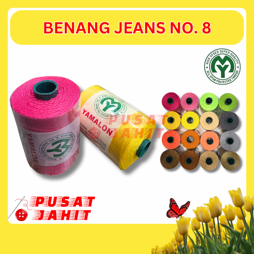 JEANS - Benang Jahit Jeans No. 8 Yamalon Benang Ikat Layangan
