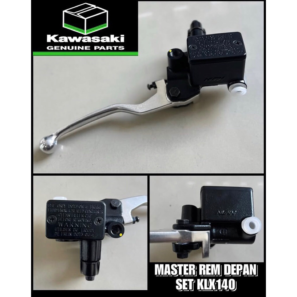 master rem depan set klx140