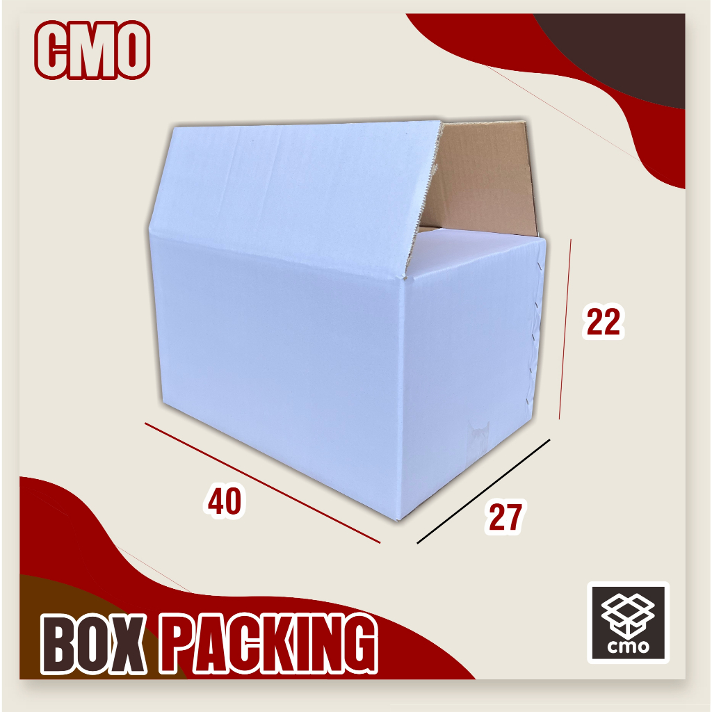 

Box Putih Polos | 40x27x22 cm /double wall tebal/boxbuah/kardusapel/kardusjeruk/boxalpukat/boxmangga/boxkarton/boxpolos/boxpaking/boxkarton