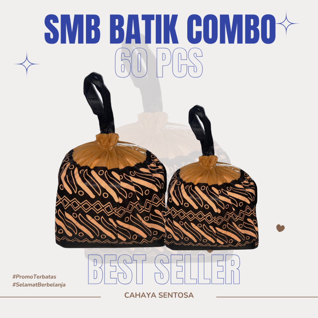 

PAKET COMBO ISI 60 BIJI TAS HAJATAN SMB BATIK NEW COKLAT