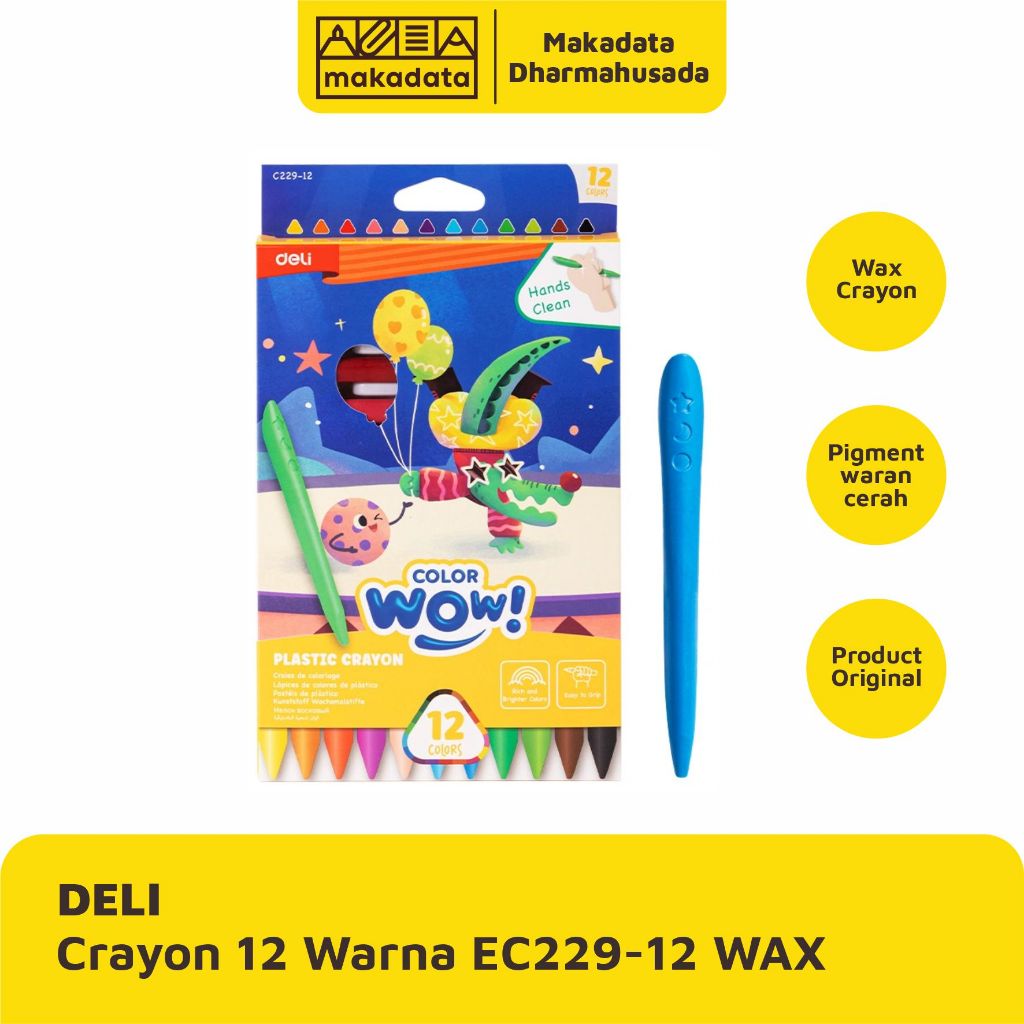 

CRAYON | KRAYON DELI COLOR WOW EC229-12 WAX (1 PCS)