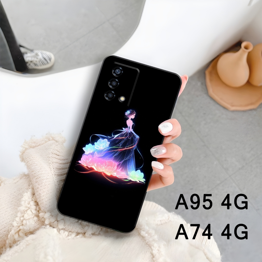 Case HP OPPO A95 / A74 4G - Casing OPPO A95 / A74 4G - Mawcase - Fashion Case DARK - Case Cewek - Ca