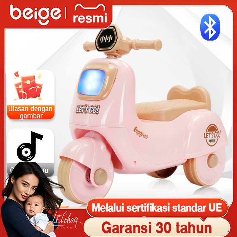 Tricycle Dorong Bayi 1-3 Tahun, Sepeda Roda Tiga Anak, Tricycle Keseimbangan Anak 1-3 Tahun, Dorong 