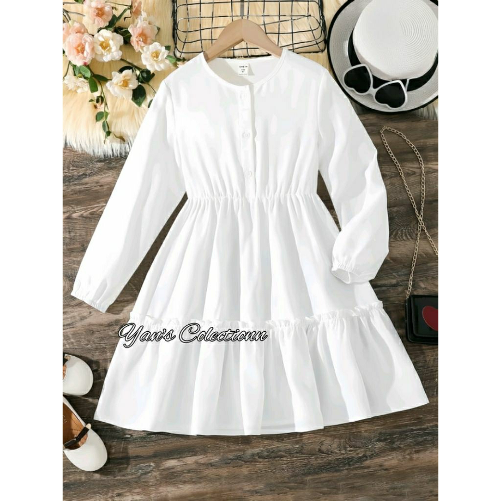 Tunik Nindia Dress Cantik Elegan Casual Kekinian Crincle Airflow Premium OOTD Wanita Trend Masa Kini