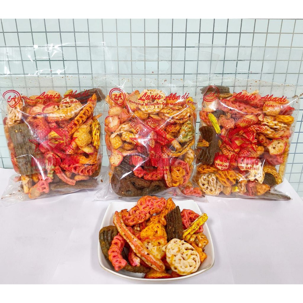 

[BELI 1 DAPAT 2] DUA BINTANG KERUPUK SEBLAK MIX VIRAL EXTRA PEDAS / SEBLAK MIX VIRAL / ANEKA SEBLAK CAMPUR PEDAS CIKRUH