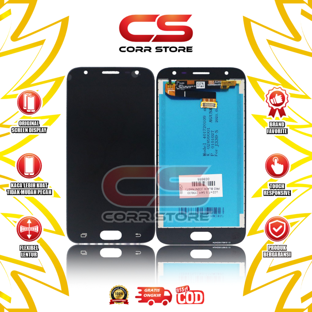 LCD TOUCHSCREEN SAMSUNG J3 PRO / J330 / J330F / J330G ORIGINAL COMPLETE FULLSET GALAXY
