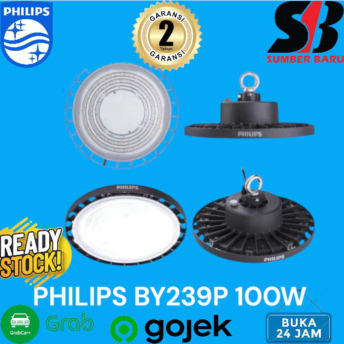 PHILIPS BY239P LED120 6500K 100W -Lampu Philips Highbay LED BY 239P BY239 P LED120/CW PSU GM