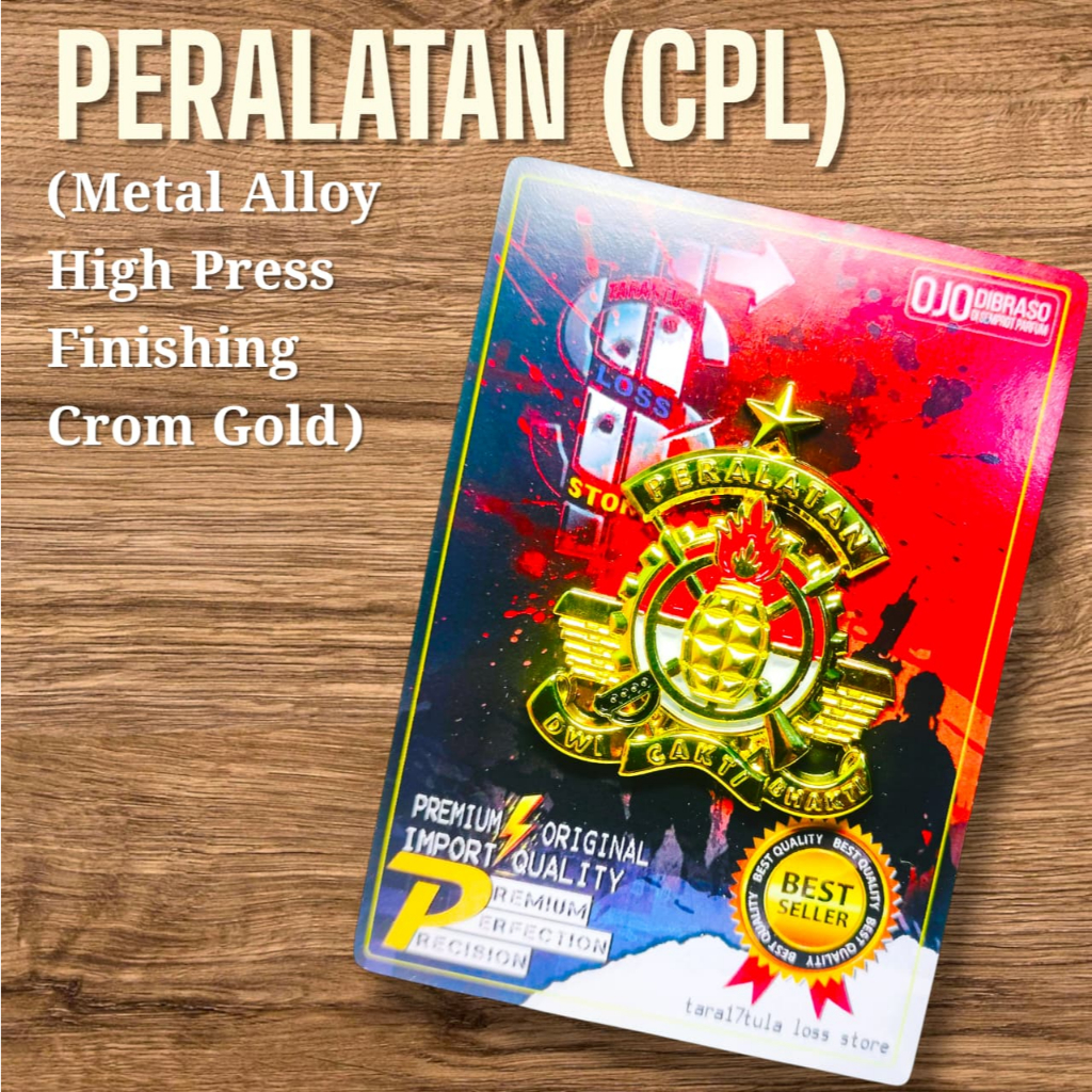 BRIVET/WING/PIN PDH TNI PERALATAN (CPL) IMPORT PREMIUM