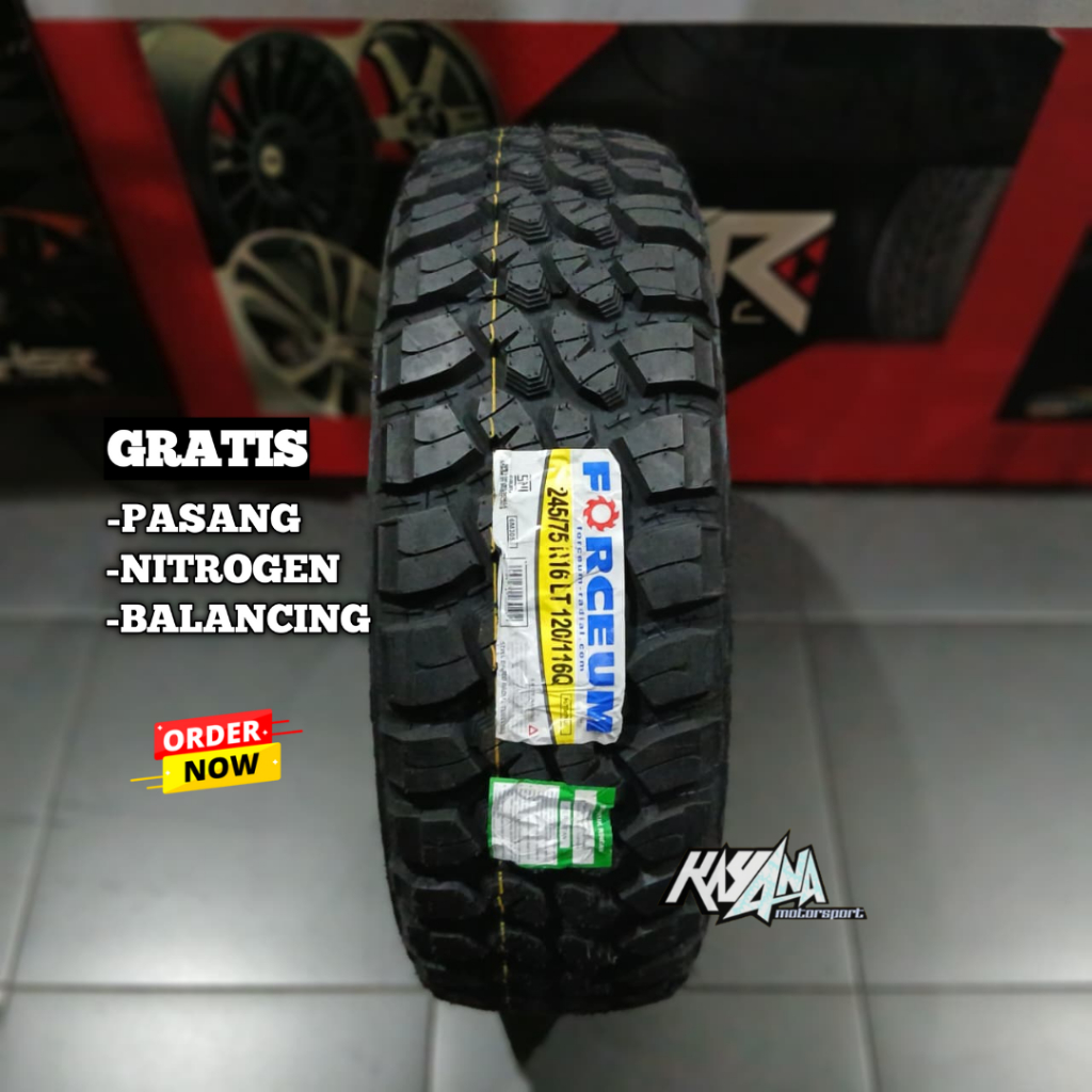 BAN 245 75 R16 FORCEUM M/T08 BAN MOBIL OFF ROAD R16 UKURAN 245/75 R16 TUBELES