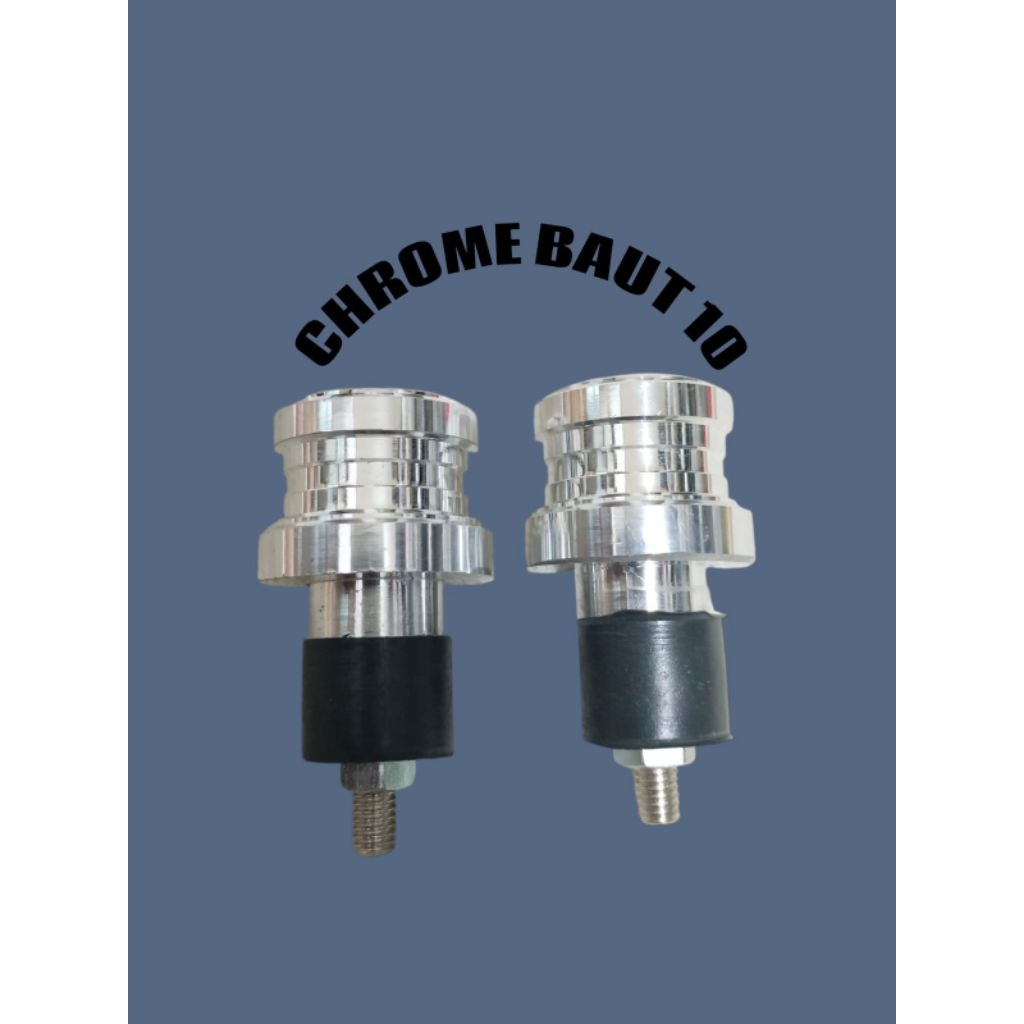 jalu stang chrome garis bolong baut 10 universal beat mio nmax vario bandul stang crom garis baut 10