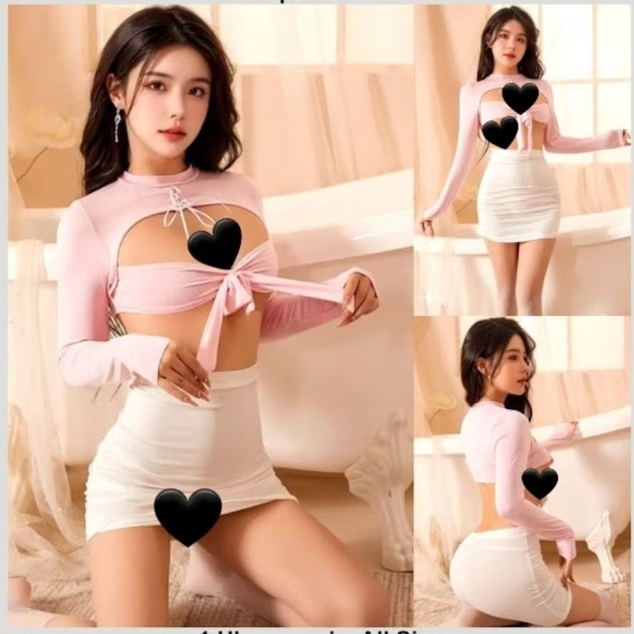 Sexy Lingerie Kostum Cosplay Sekertaris Baju Sexy Wanita A1471WP