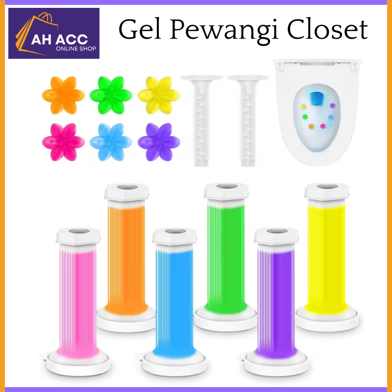 [AH] Gel Pewangi Closet Anti Bau dan Bakteri Bentuk Floral | Steril Pengharum Wc | Gel Toilet Cleane