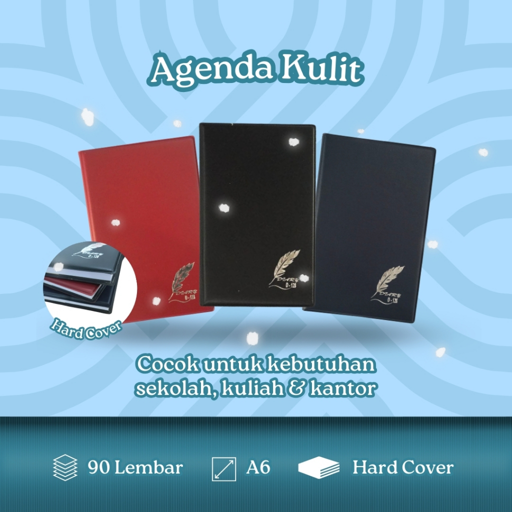 

BUKU CATATAN / NOTEBOOK / AGENDA KULIT D-128 DIARY 10.5X16.5CM