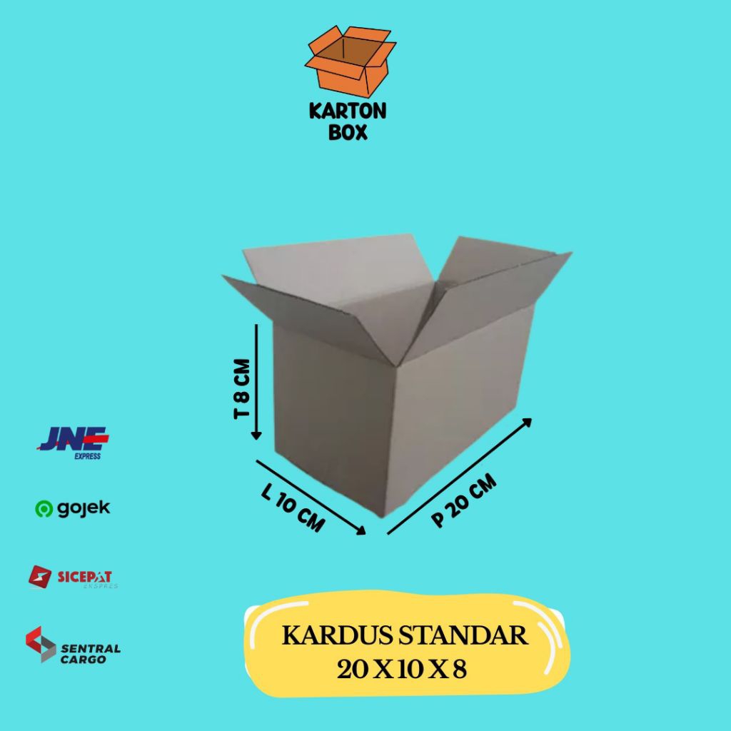 

Kardus Standar Box 20x10x8 Box Standar/ Box Packing/ Karton Box
