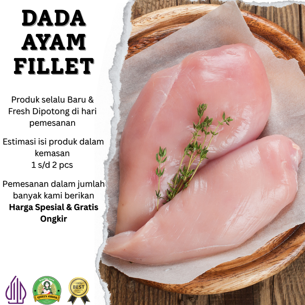 

Boneless dada ayam / fillet dada ayam fresh 1 kg