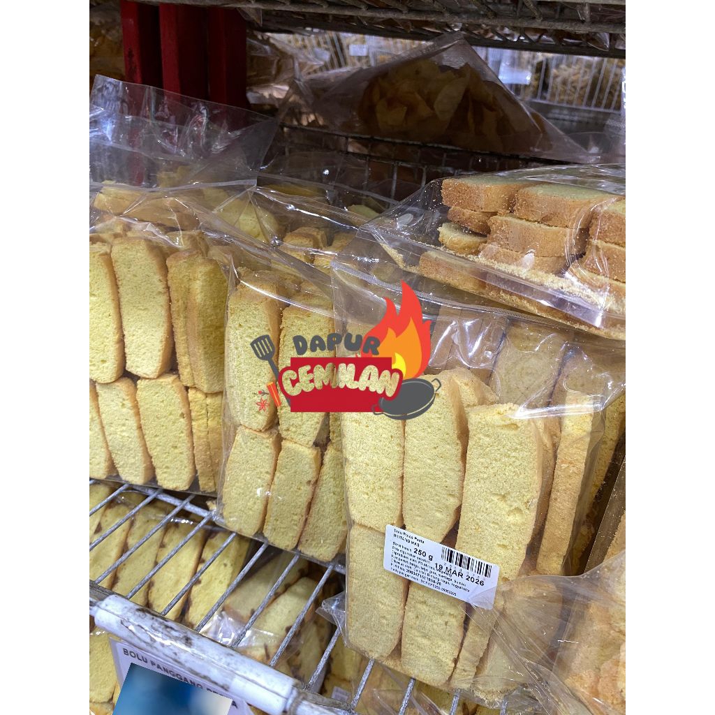 

Bolu Panggang Cemilan Roti Panggang Kue Kering Manis 250g