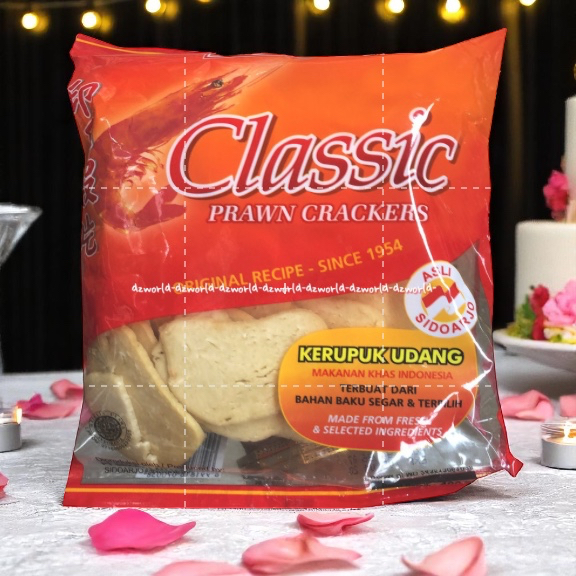 

Classic Prawn Crackers 400gr Original Recipe Kerupuk Udang Asli Sidoarjo Klasik Prawns Clasic Krupuk Prawns