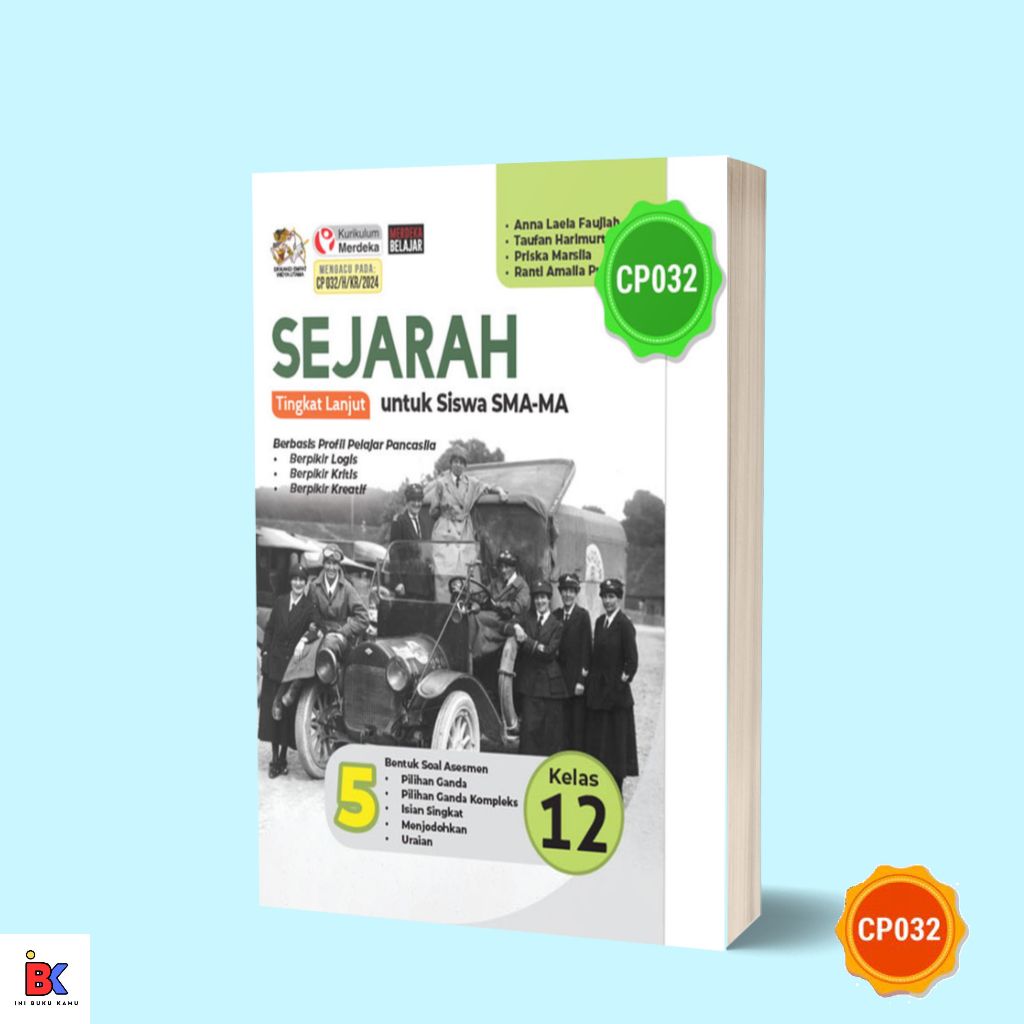 Buku Sejarah Tingkat Lanjutan SMA/MA Kelas 12/XII Kurikulum Merdeka-CP 032