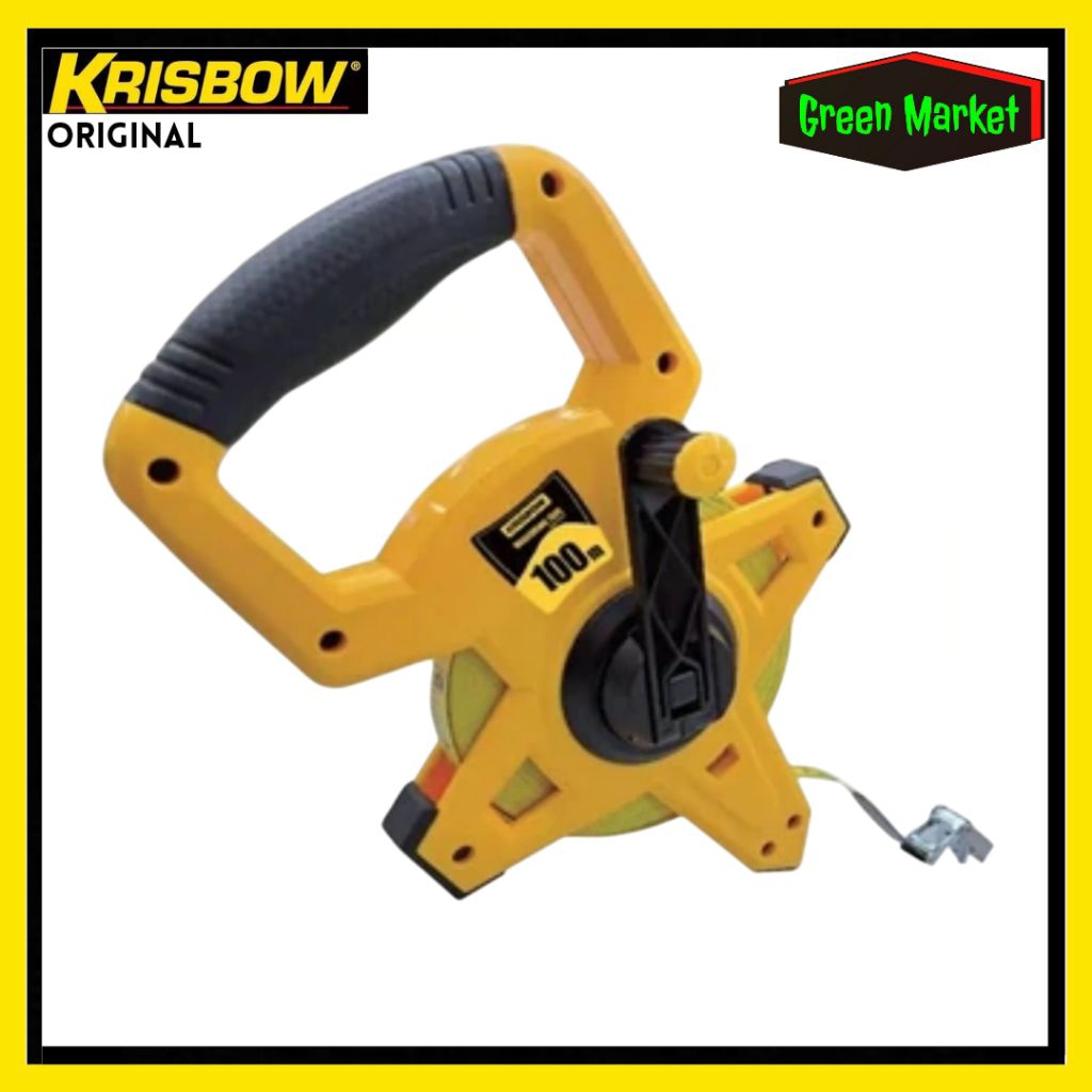 Krisbow Meteran Gulung 100 Meter || Meteran Fiberglass Krisbow