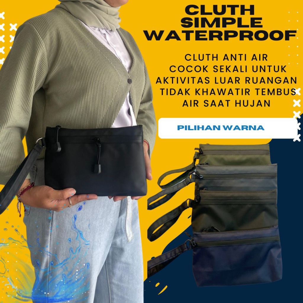 pouch ANTI AIR /POUCH PRIA /TAS PRIA ANTI AIR /DOMPET ANTI AIR /TAS ANTI AIR