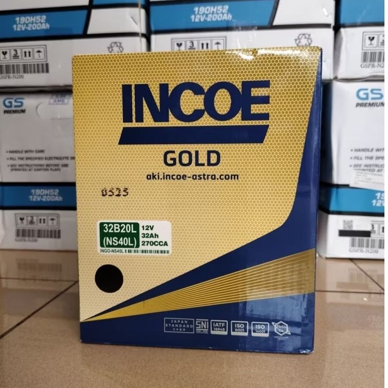 AKI ACCU INCOE GOLD NS40L 32B20L AKI BASAH 12V 32AH