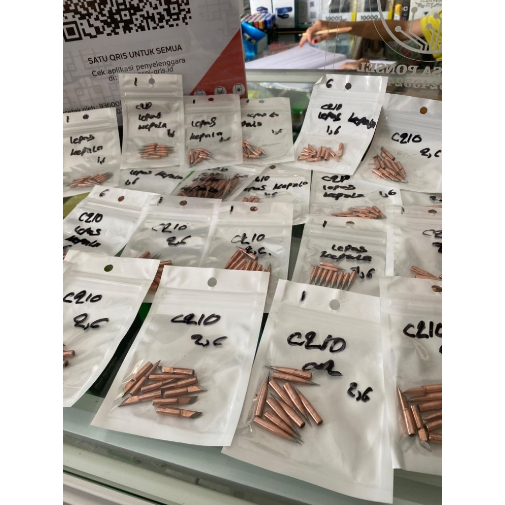 SATUAN Mata Solder B370 untuk elemen solder C210 TANPA LEPAS KEPALA