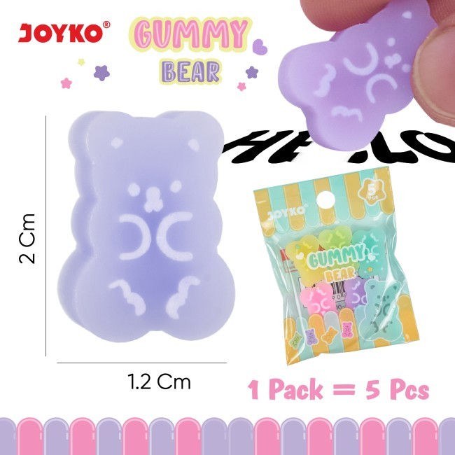 

Penghapus Pensil Joyko ERT-136 | Gummy Bear