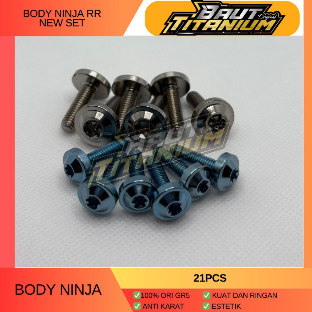 Baut Titanium Body Ninja Rr New Set Gr5