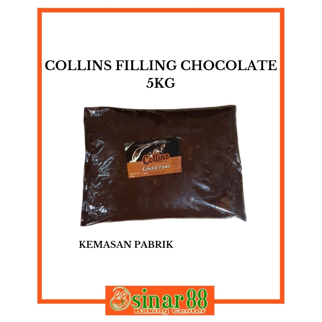 

Collins Coklat Filling 1bag 5kg (Isian Roti rasa cokelat)