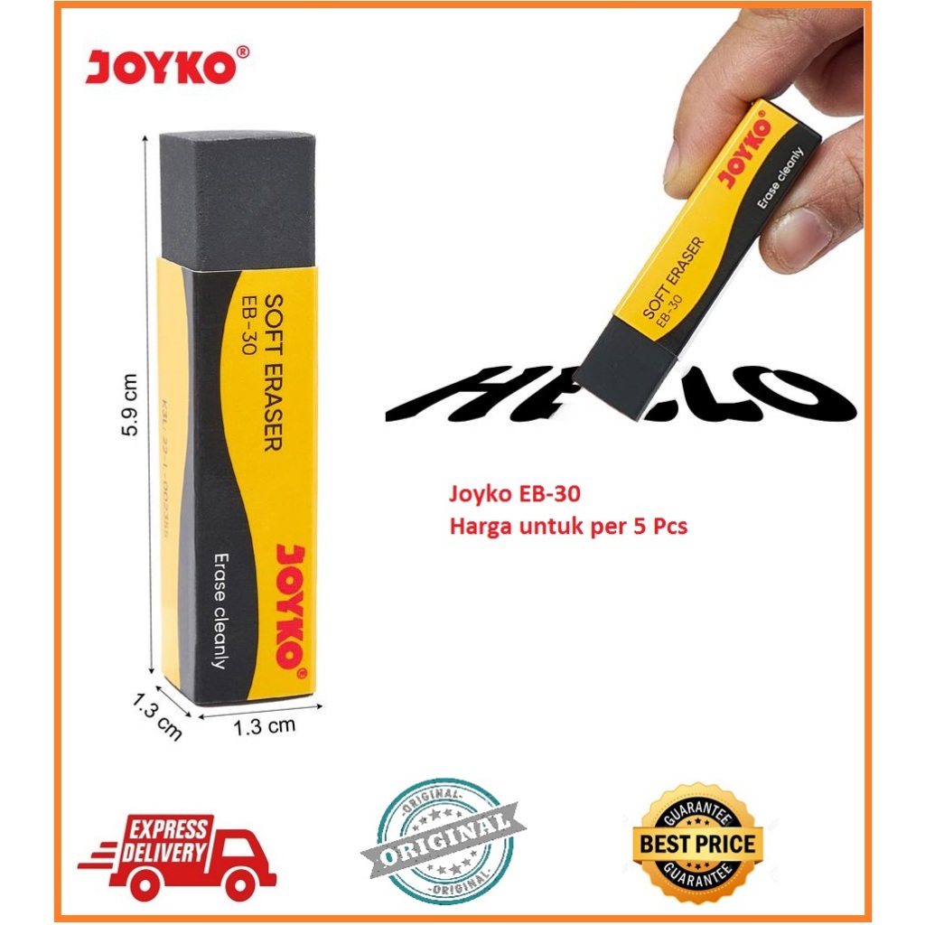 

PENGHAPUS JOYKO BESAR EB - 30 / ERASER HARGA UNTUK PER 1 PCS