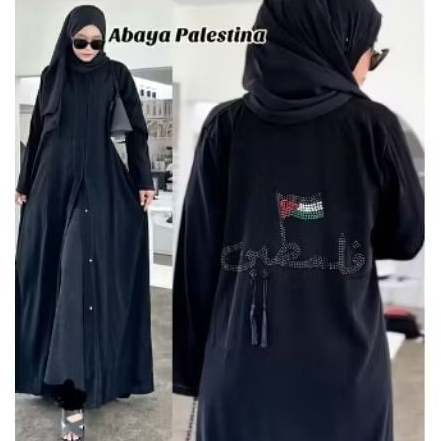 Abaya Hitam Turkey Dres Arab Saudi Palestine