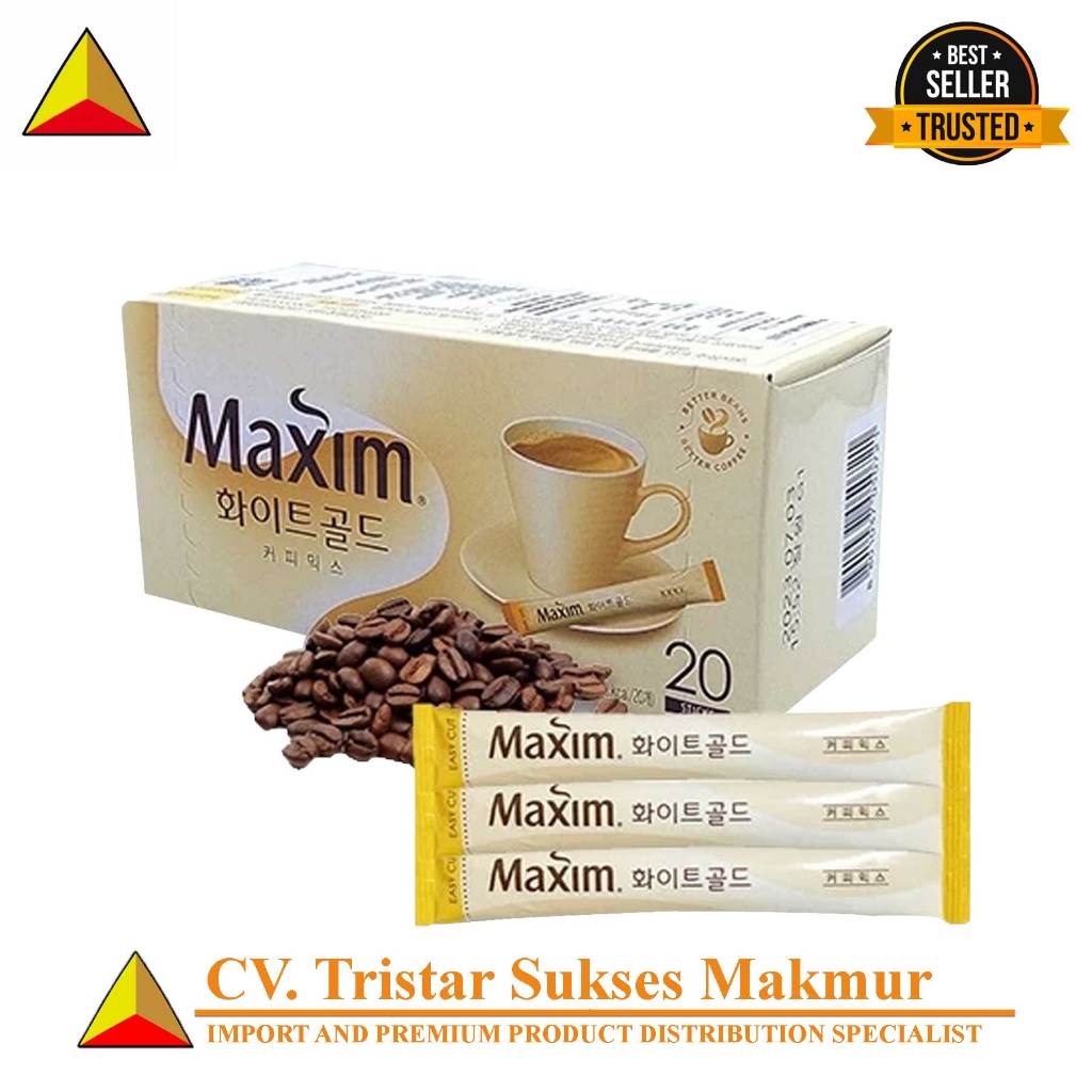 

Maxim White Gold Coffee Mix / Kopi Moka Korea 20 Sachet