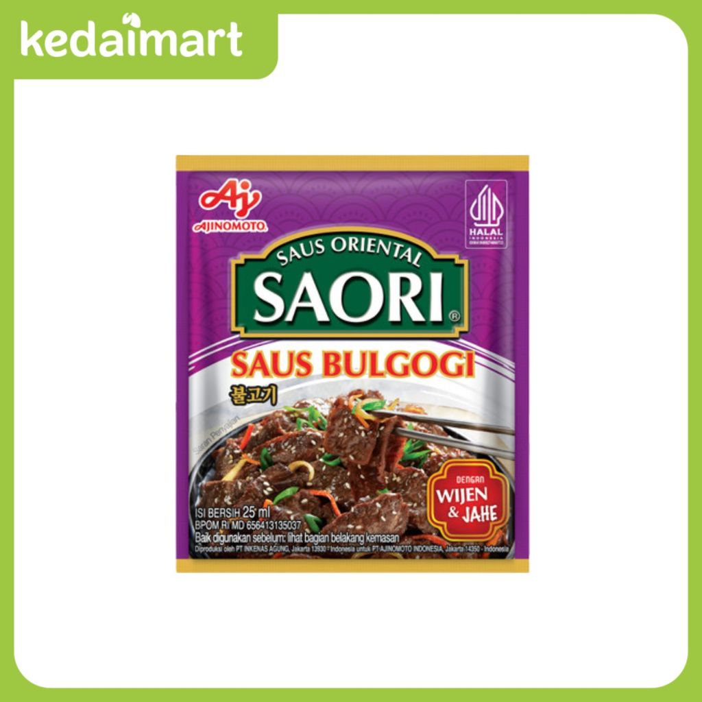 

Ajinomoto Saus Bulgogi Saori Pack Isi 10 X 25 Ml