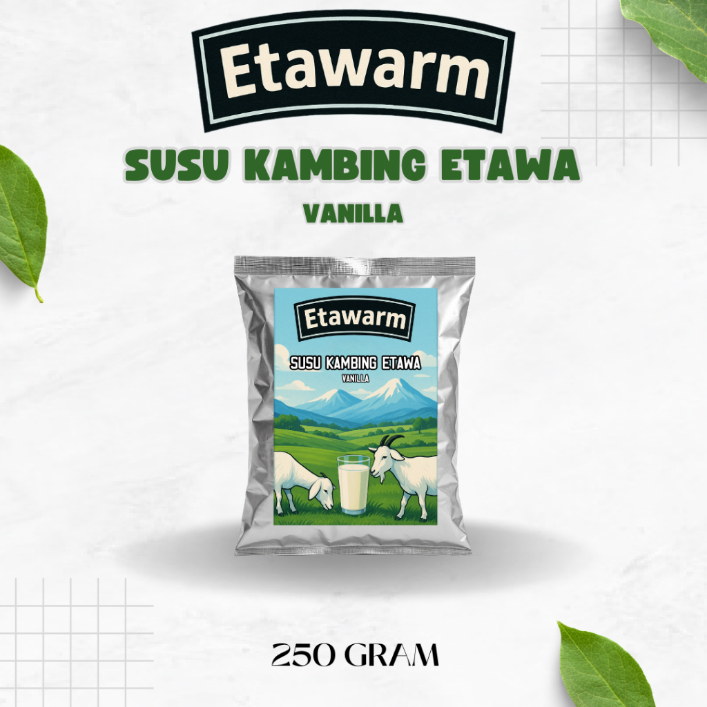 

Etawarm Susu Kambing Etawa Varian Rasa Vanilla 250 Gram