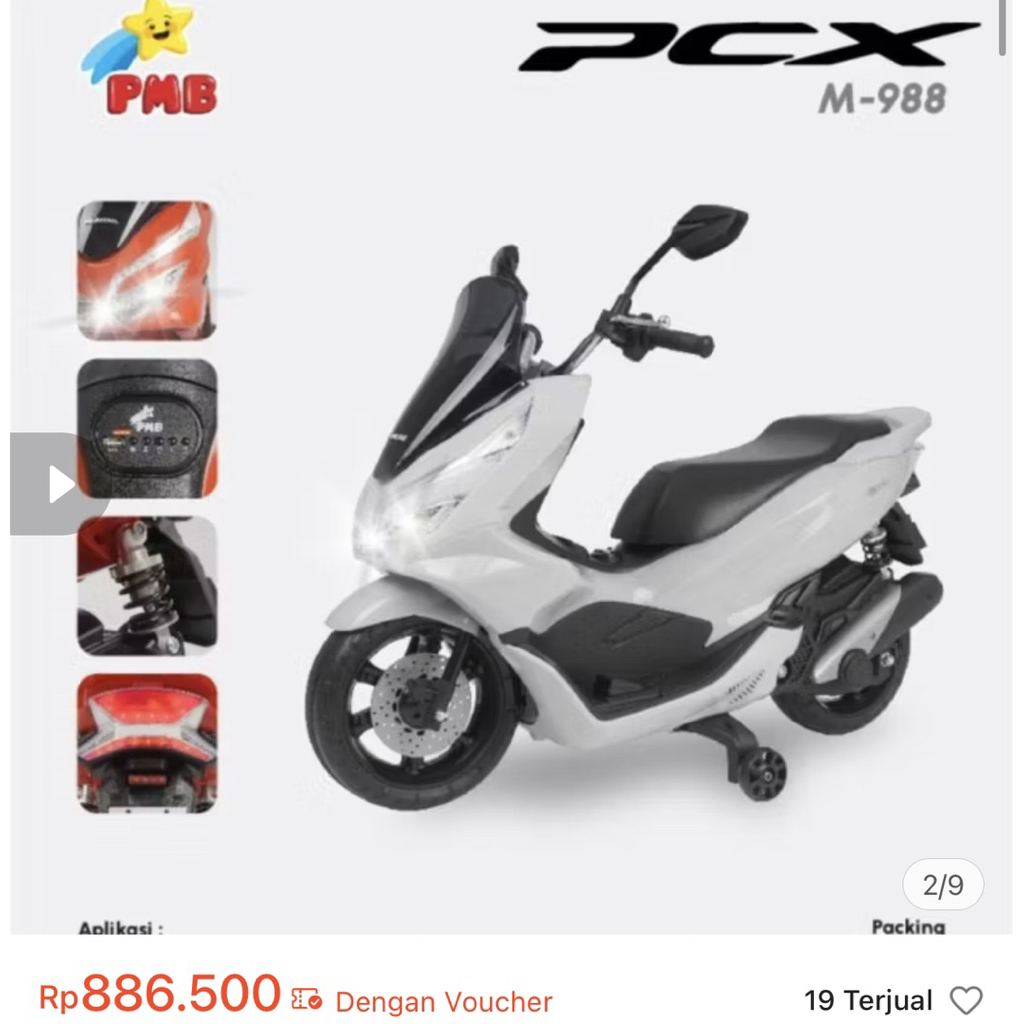 MOTOR PCX AKI ANAK HONDA MAINAN ANAK MURAH