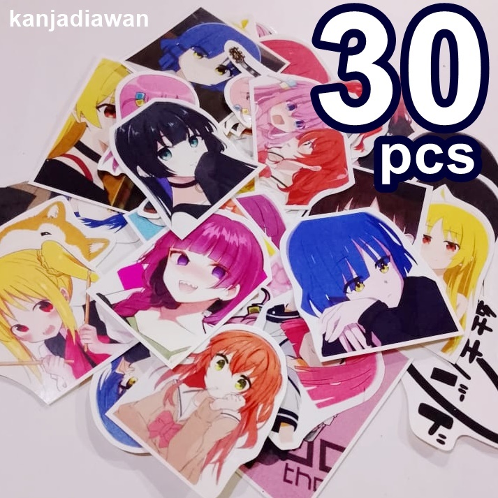 

Stiker Bocchi the Rock 30pc Sticker Anime Waifu Bocchi