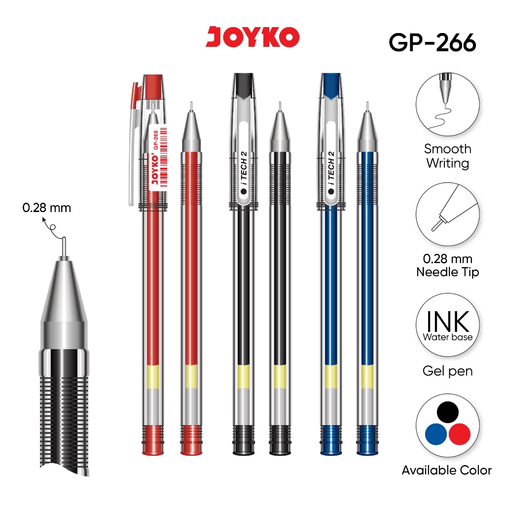 

JOYKO Gel Pen Pulpen Pena GP-266 iTech 2 0.28 mm