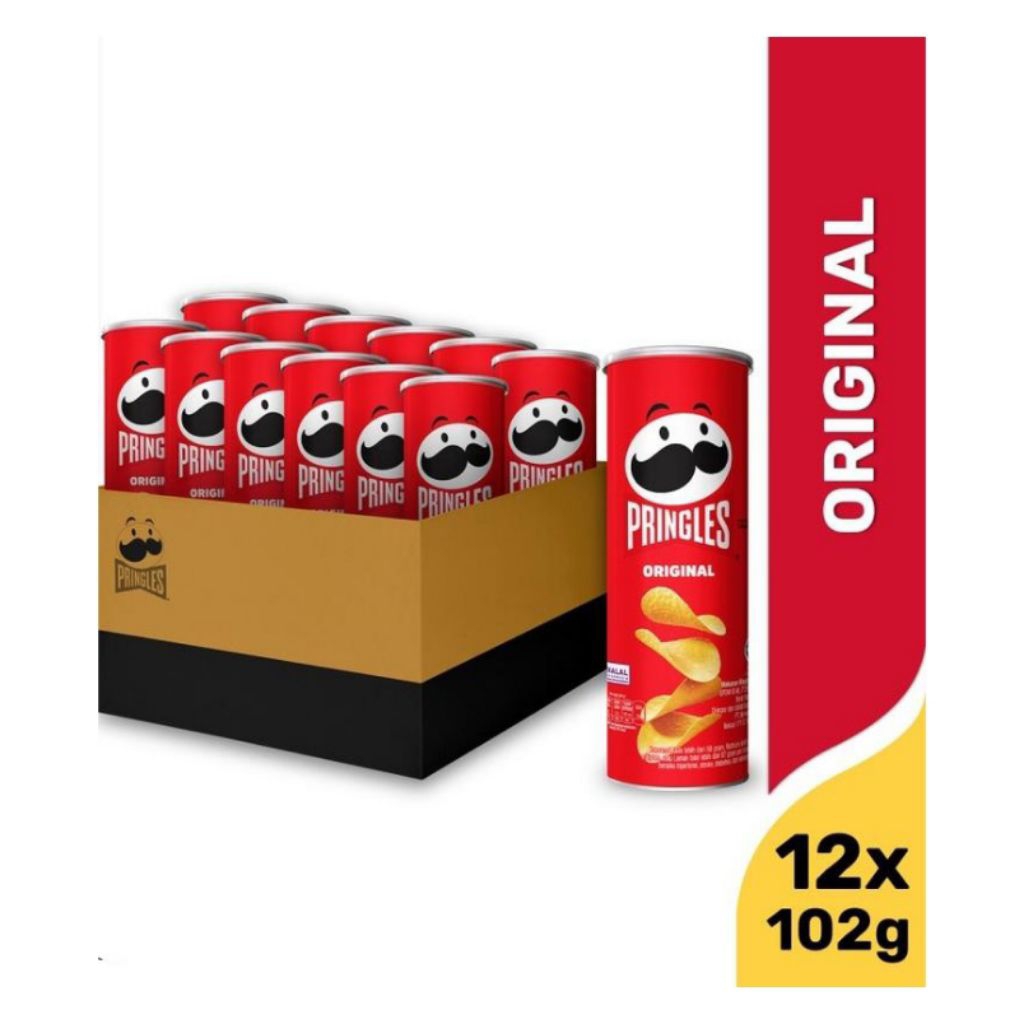 

1 Dus Pringles Potato Chips Isi 12Pcs 102gr
