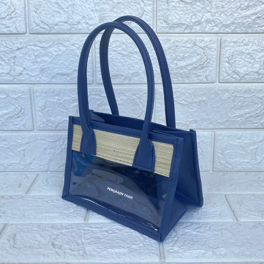 

Tas Hampers (Navy Blue) Untuk 2 Toples Silinder Tas Parcel Mendong Mika
