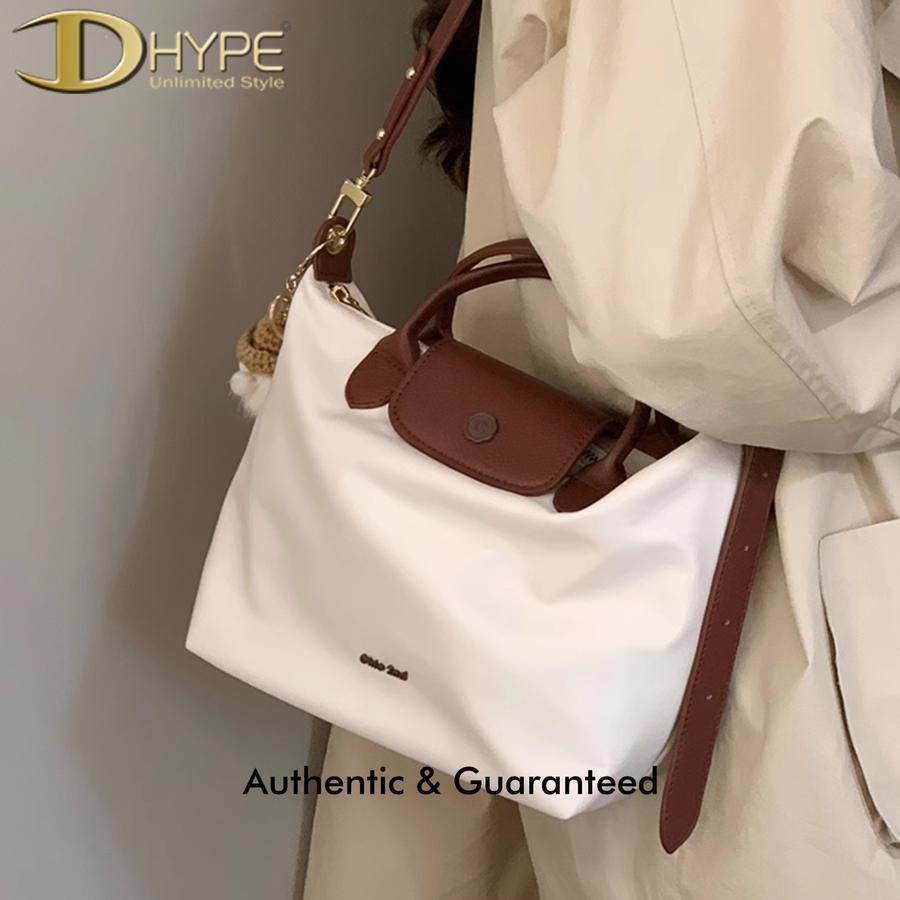 CHIO 2ND MEDIUM NYLON SLING BAG CREAM 100% ORIGINAL