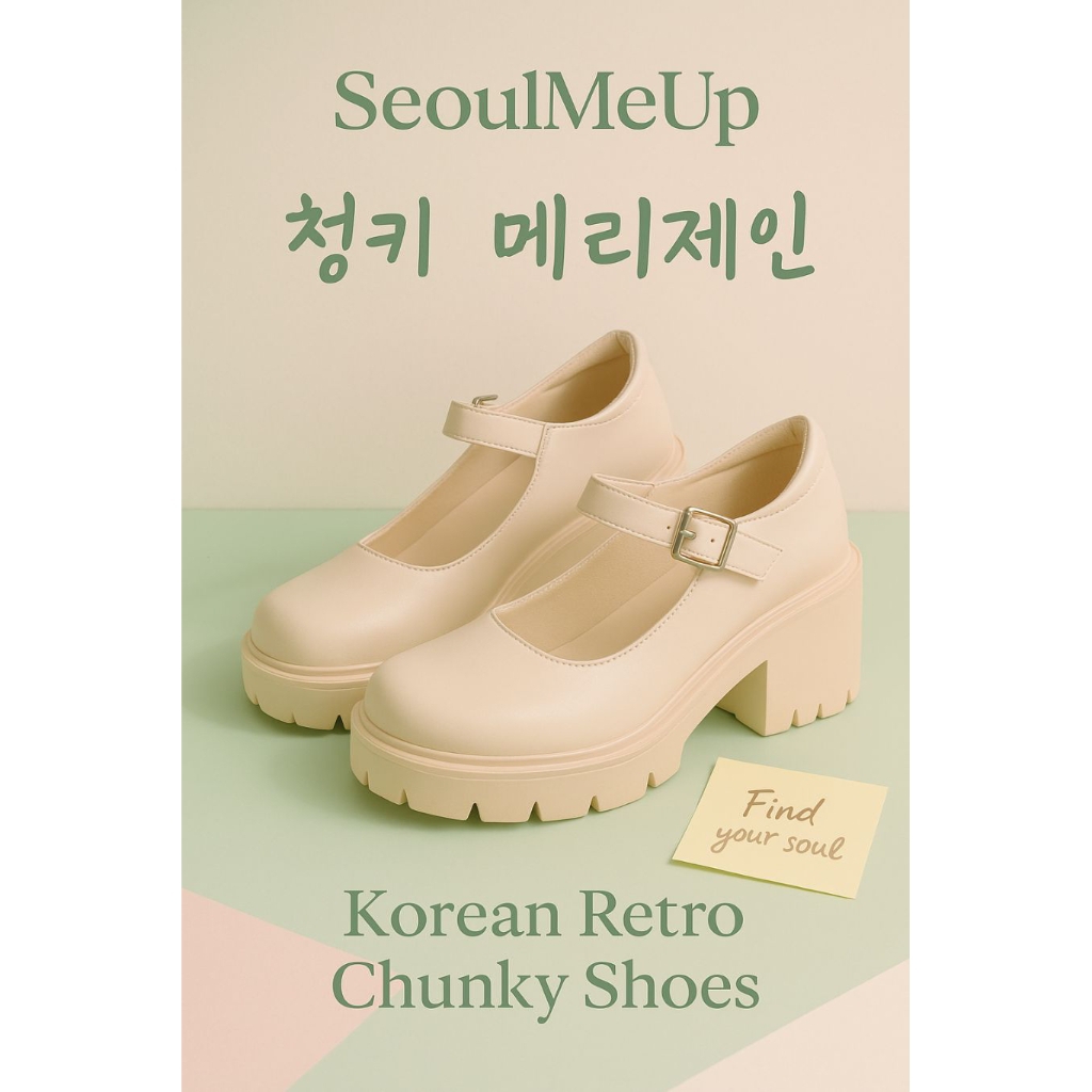 Maryjane SeoulMeUp -- Korean Retro Chunky Shoes