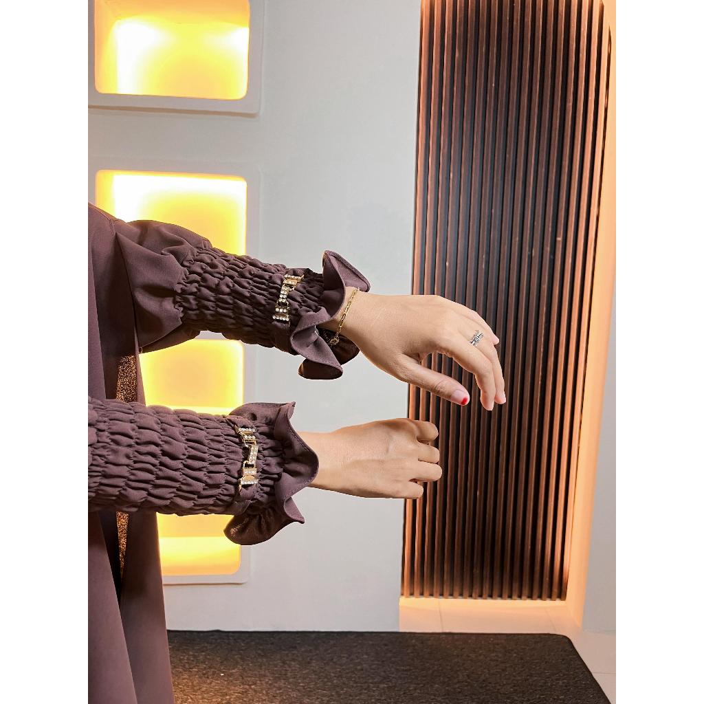 OOTD Syar'i NEW Fatimah Kerudung Frenchkhimar Wanita Dewasa Muslimah - Lebaran, Syari, Pesta, Maxi,