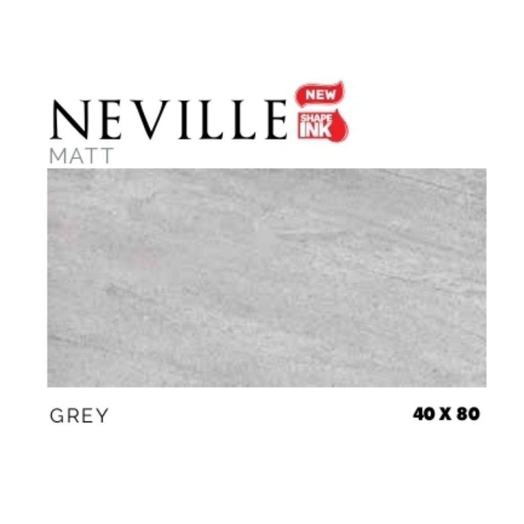 KERAMIK MEREK PLATINUM TYPE NEVILLE GREY UKURAN 40X80 MATT